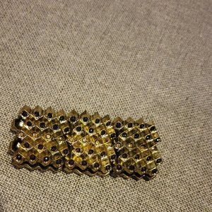 Gold Bracelet with black accents